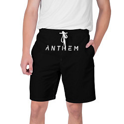 Шорты на шнурке мужские ANTHEM: Black Style, цвет: 3D-принт