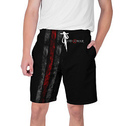 Шорты на шнурке мужские God of War: Black Style цвета 3D-принт — фото 1