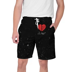 Шорты на шнурке мужские Lil Peep: Broken Heart, цвет: 3D-принт