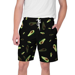 Шорты на шнурке мужские Авокадо, цвет: 3D-принт