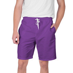 Шорты на шнурке мужские Фиолетовая волна, цвет: 3D-принт
