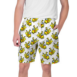 Мужские шорты Among us Pikachu