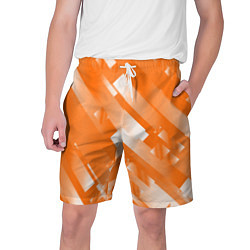 Шорты на шнурке мужские Оранжевый градиент, цвет: 3D-принт