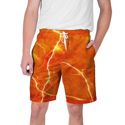 Шорты на шнурке мужские Молния, цвет: 3D-принт