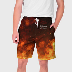 Шорты на шнурке мужские Children of Bodom Fire Z, цвет: 3D-принт