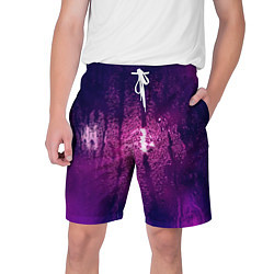 Мужские шорты Стекло дождь фиолетовый