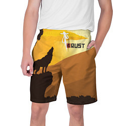 Шорты на шнурке мужские Rust, цвет: 3D-принт