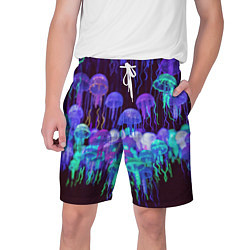 Мужские шорты Неоновые медузы