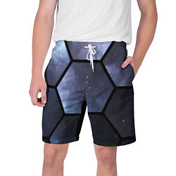 Мужские шорты Неон в космосе