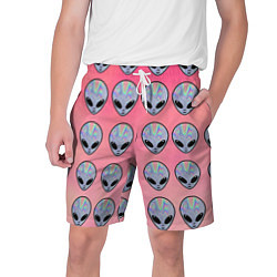 Шорты на шнурке мужские Гламурные пришельцы, цвет: 3D-принт