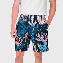 Шорты на шнурке мужские Подводный мир, цвет: 3D-принт