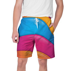 Шорты на шнурке мужские Candy rainbow, цвет: 3D-принт