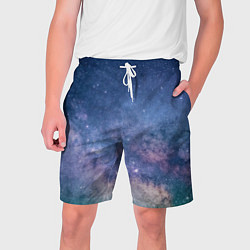 Шорты на шнурке мужские Космос, цвет: 3D-принт