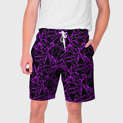 Мужские шорты Фиолетово-черный абстрактный узор