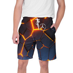 Шорты на шнурке мужские MERCEDES-BENZ AMG 3D ГЕОМЕТРИЯ, цвет: 3D-принт