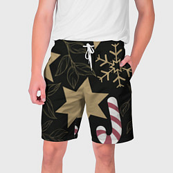 Шорты на шнурке мужские Новогоднее Настроение Звезды, цвет: 3D-принт