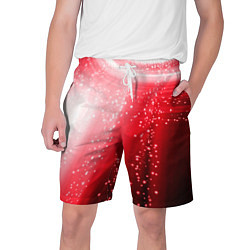 Шорты на шнурке мужские Красная космическая спираль, цвет: 3D-принт