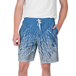 Мужские шорты Коллекция Rays Лучи Голубой и серый Абстракция 650