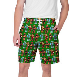 Мужские шорты Minecraft heros pattern