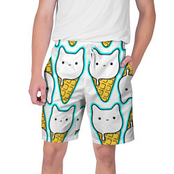 Мужские шорты Гигантские коты мороженое