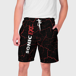 Шорты на шнурке мужские SONIC EXE - Абстракция По вертикали, цвет: 3D-принт