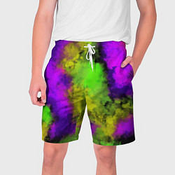 Шорты на шнурке мужские Акварель за стеклом, цвет: 3D-принт
