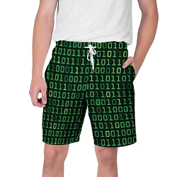 Шорты на шнурке мужские Двоичный Код Binary Code, цвет: 3D-принт