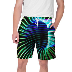 Шорты на шнурке мужские Portal Fashion pattern Neon, цвет: 3D-принт