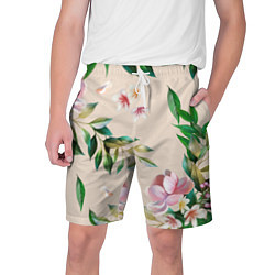 Мужские шорты Цветы Летние