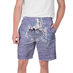 Шорты на шнурке мужские Hole in jeans - Rag, цвет: 3D-принт