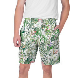Мужские шорты Цветы Летний Ботанический Букет