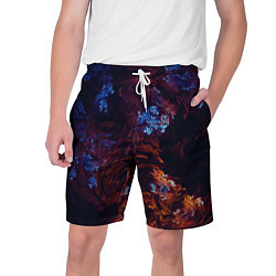 Шорты на шнурке мужские Синие и Красные Коралловые Рифы, цвет: 3D-принт