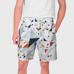 Шорты на шнурке мужские Абстрактные Треугольные Формы, цвет: 3D-принт