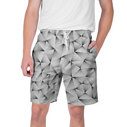 Шорты на шнурке мужские Треугольная Решётка, цвет: 3D-принт