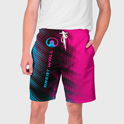 Шорты на шнурке мужские Great Wall Neon Gradient FS, цвет: 3D-принт