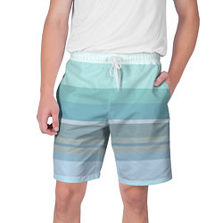 Шорты на шнурке мужские Морские линии, цвет: 3D-принт