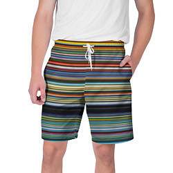 Мужские шорты Абстрактное множество разноцветных линий