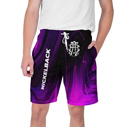 Мужские шорты Nickelback violet plasma