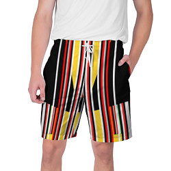 Мужские шорты Геометрические цветные фигуры полосы geometry