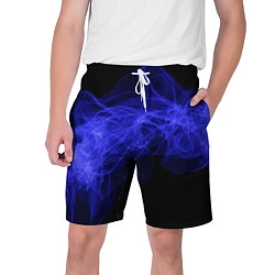 Шорты на шнурке мужские Синяя звуковая волна, цвет: 3D-принт