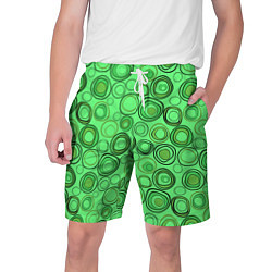 Мужские шорты Ярко-зеленый неоновый абстрактный узор
