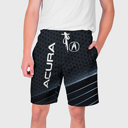 Шорты на шнурке мужские Acura карбон, цвет: 3D-принт