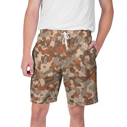 Мужские шорты Цифровой камуфляж - серо-коричневый