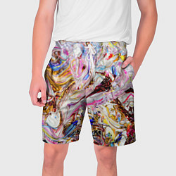 Шорты на шнурке мужские Aesthetic visual art galaxy slime, цвет: 3D-принт
