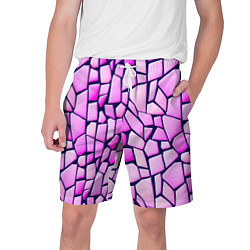 Шорты на шнурке мужские Абстрактная мозаика - паттерн, цвет: 3D-принт
