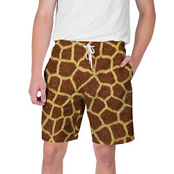 Шорты на шнурке мужские Текстура жирафа, цвет: 3D-принт
