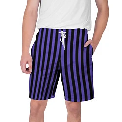Шорты на шнурке мужские Школьники Невермор: фиолетовая форма, цвет: 3D-принт