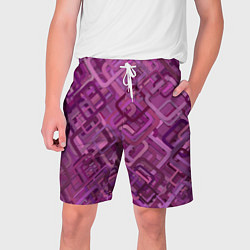 Мужские шорты Фиолетовые диагонали