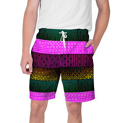 Шорты на шнурке мужские Patterned stripes, цвет: 3D-принт