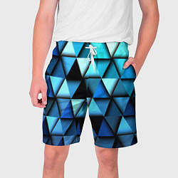 Шорты на шнурке мужские Blue triangle, цвет: 3D-принт